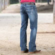 Mens Rock Roll Cowboy Western Jeans