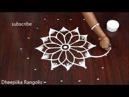 Diwali Festival Rangoli Kolam Designs Deepavali 7 Dots Diwali Muggulu Youtube In 2020 Rangoli Kolam Designs Rangoli Designs Flower Festival Rangoli