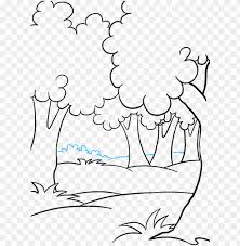 More images for how to draw a forest » Cartoon On Net Cartoon Forest Drawing