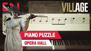 In this video i record myself playing on the piano in waterfall. Piano Puzzle Resident Evil 8 Village