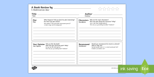 Maybe you would like to learn more about one of these? Grade 5 English Worksheets Book Review Writing Template