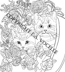 Maybe you would like to learn more about one of these? Buy Now Cats And Flowers Coloring Book Page Two Kittens In A Pot With Flowers
