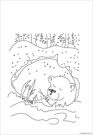 When we think of october holidays, most of us think of halloween. Bear Hibernating Coloring Pages Nature Seasons Coloring Pages Coloring Pages For Kids And Adults