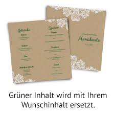 Mit selbst gestalteten menükarten zur hochzeit einen bleibenden eindruck hinterlassen. Hochzeit Menukarten Rustikal Kraftpapier Din Lang
