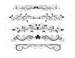 Graphics Divider Flourish Fancy Swirls And Ornamental Lines Etsy Flourish Swirls Belly Tattoos