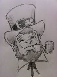 Drawing A Leprechaun Drawings Leprechaun Tattoos Saint Patricks Day Art