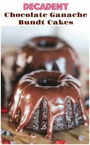 Mini bundt cakes make a great hostess gift and are also a real crowd pleaser at summer luncheons or baby showers. Mini Decadent Chocolate Ganache Bundt Cakes The Baking Chocolatess