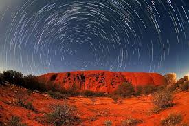 Uluru Star Trails Star Trails Scenic Art Seed Art