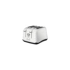 Grille Pain Delonghi 4 Tranches Ctj4003w Blanc Achat Vente Grille Pain Toaster Cdiscount