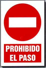 Resultado de imagen de señal prohibido