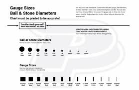 55 Punctual Barbell Piercing Size Chart