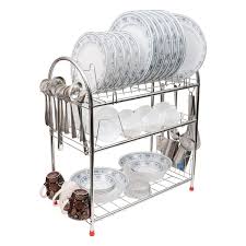 We did not find results for: Stainless Steel Kitchen Rack 3 Tier Dish Drainer Crockery Cutlery Plates Utensils Stand Holder Glass Organizer 62x28x62 Cm Kurtzy
