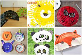 Facile et coloré, petits et grands pourront développer toute leur créativité. 100 Et Activites Manuelles Avec Des Assiettes En Carton La Cour Des Petits Assiette Carton Activite Manuelle Recup Activite Manuelle Masque