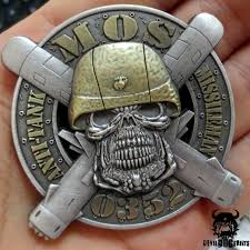 Mos 0352 Anti Tank Missileman Marine Corps Challenge Coin