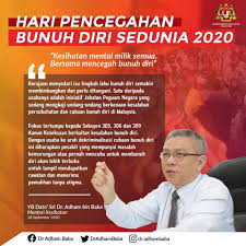 In 2020, malaysia population to reach 33.8 mil. Kementerian Kesihatan Malaysia Hari Pencegahan Bunuh Diri Sedunia 2020 Antara Usaha Kerajaan Dalam Menangani Isu Tingkah Laku Bunuh Diri Adalah Mengkaji Undang Undang Berkaitan Kesalahan Persubahatan Dan Cubaan Bunuh Diri Di Malaysia