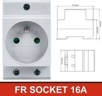 UK US EU FR IT Standard Modular Din Rail Socket 16A 25A 250V Industrial  Distribution Box AC30 Power Sockets Adapter Connector - AliExpress