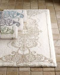 Finish the stylish look of your bathroom with luxury bath mats and bath rugs. Palacio Bath Rugs At Horchow Elegant Bathroom Rugs Bath Rugs Grey Bathroom Rugs
