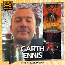 Comic writer Garth Ennis will be coming to Comic-Con Prague 2025!