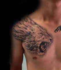 Top 73 Lion Chest Tattoo Ideas 2021 Inspiration Guide Lion Chest Tattoo Mens Lion Tattoo Tattoo Designs Men