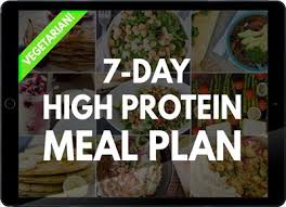 High Protein Vegetarian Meal Plan Build Muscle And Tone Up