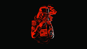 Follow the vibe and change your wallpaper every day! Download Wallpaper Red Black Buttons Lighter Dark Vader Star Wars Helmet Cigariilo Fringes Section Minimalism In Resolution 2560x1440
