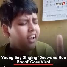 Young boy singing the well-known song 'Deewana Hua Badal' goes viral