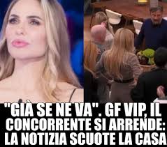 TUTTO - "Già se ne va". GF Vip, il concorrente si arrende: la notizia scuote la Casa ⤵️⤵️ | Facebook