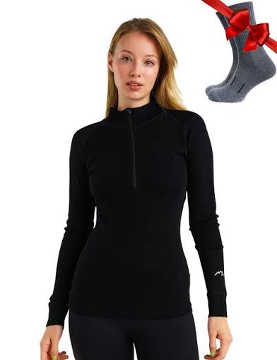 Mua Merino.tech Merino Wool Base Layer Women - 100% Merino Half Zip Sweater Women Lite, Midweight, Heavyweight Thermal Shirts and Socks trên Amazon Mỹ chính hãng 2026 | Fado