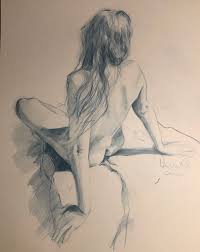Natürlich sind zeichnungen und besonders aktzeichnungen eine sehr es gibt also nicht die eine perfekte art und weise, wie sie akte zeichnen können. Relax Skizze Zeichnen Akt Aktmalerei Von Daniela Riss Bei Kunstnet