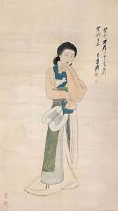 張大千仕女圖 graphic novel illustration chinese painting japanese art
