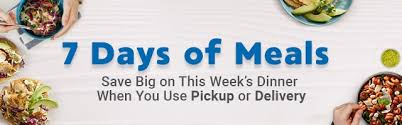 Contactless delivery and your first delivery is free! 7 Days Of Meals Meal Deals On Meal Plan Ingredients Mariano S