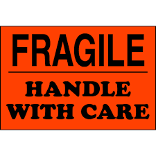 Check out our entire selection of. 4 X 6 Fragile Handle With Care Labels Orange With Black Print 500 Roll Bgr