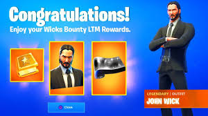 We try by showing him a complete. Fortnite Wicks Bounty Challenges Free Rewards And Items John Wick Ltm And Skin Youtube