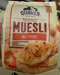 Havermout Flocons D Avoine Muesli Multifruit Quaker 450 G