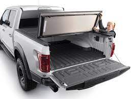 Featuring, a carpet lined underside and flawless paint matched topside. Weathertech Alloycover Hard Tri Fold Pickup Truck Bed Cover Weathertech