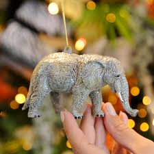 Decorating a christmas tree is no mean feat, especially for the perfectionists among us, but if your home is your pride and joy and the tree is the centrepiece of christmas trees crafted from premium materials provide sturdy and reliable support for decorations. 12cm Grey Acrylic Elephant Christmas Tree Decoration
