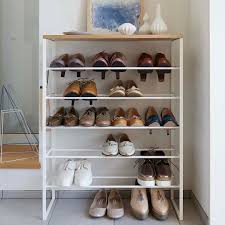 Six Layered Table Top Shoe Rack It Ll Be Available Next Month Comes In Black As Well Yamazakihome Yamazakitower Sho Shoe Rack Rack Design Shoe Rack Table
