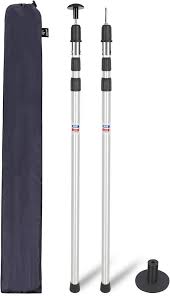REDCAMP Utdragbara Presenningsstänger - 2-Pack