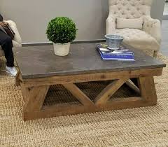 Handmade concrete top of stone, marble, granite and natural fibers. Concrete Top Coffee Table Rustic Concrete Coffee Table Etsy Concrete Coffee Table Concrete Top Coffee Table Coffee Table Farmhouse