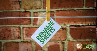 Rename an excel worksheet from a list using vba. Rename Excel Worksheets Methods Rules Tips And Tricks Professor Excel