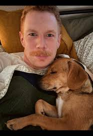 Ginger Boy with Dog