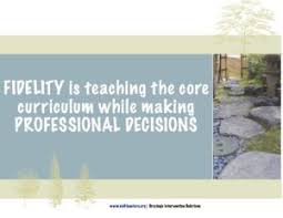 An Educator S Definition Of Fidelity Sis For Teachers