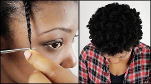 How To Trim Natural Hair Split Ends Yourself Natural Hair Styles Split Hair Black Girl Natural Hair