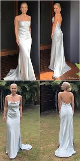 Silk Satin Formal Evening Dress Spaghetti Straps Evening Dress Long Evening Dress Ml2201 By Moonlig Silk Prom Dress Evening Dresses Long Ivory Wedding Dress