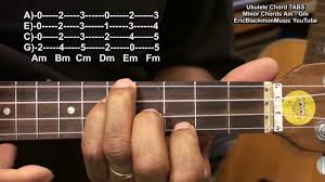 Maybe you would like to learn more about one of these? How To Play Ukulele Chords Minor Am Bm Cm Dm Em Fm Gm Tabs Ericblackmonguitar Youtube