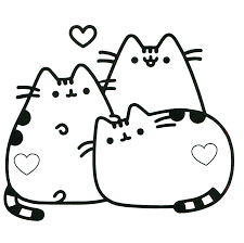 A fat feline, full of food. Fat Cat Coloring Pages