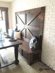 Therefore we decided to build a diy breakfast nook. Diy High Back Bench Shanty 2 Chic