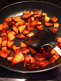 Easy Pan Fried Sweet Potatoes Recipe Recipe Pan Fried Sweet Potatoes Sauteed Sweet Potatoes Sweet Potato Recipes Healthy
