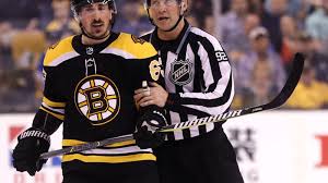 Brad marchand of the boston bruins heads to the ice for warm ups before the game against the download wallpapers boston bruins, 4k, hockey club, nhl, eastern conference, usa, logo. Bruins Brad Marchand Licks Lightning S Ryan Callahan On The Face