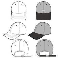Baseball Cap Fashion Flat Vector Illustration Mockup Design Baseball Caps Fashion Baseball Cap Mockup Design